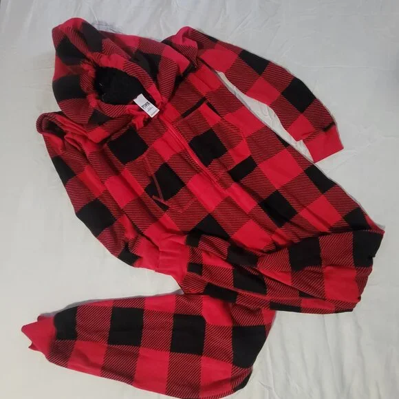 Onesie Pink Women's size Small- red and black color - Picture 1 of 4